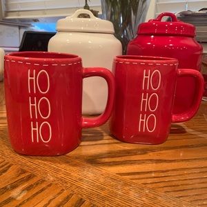 Set of TWO Rae Dunn Christmas mugs